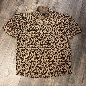 ZARA CHEETAH PRINT TOP